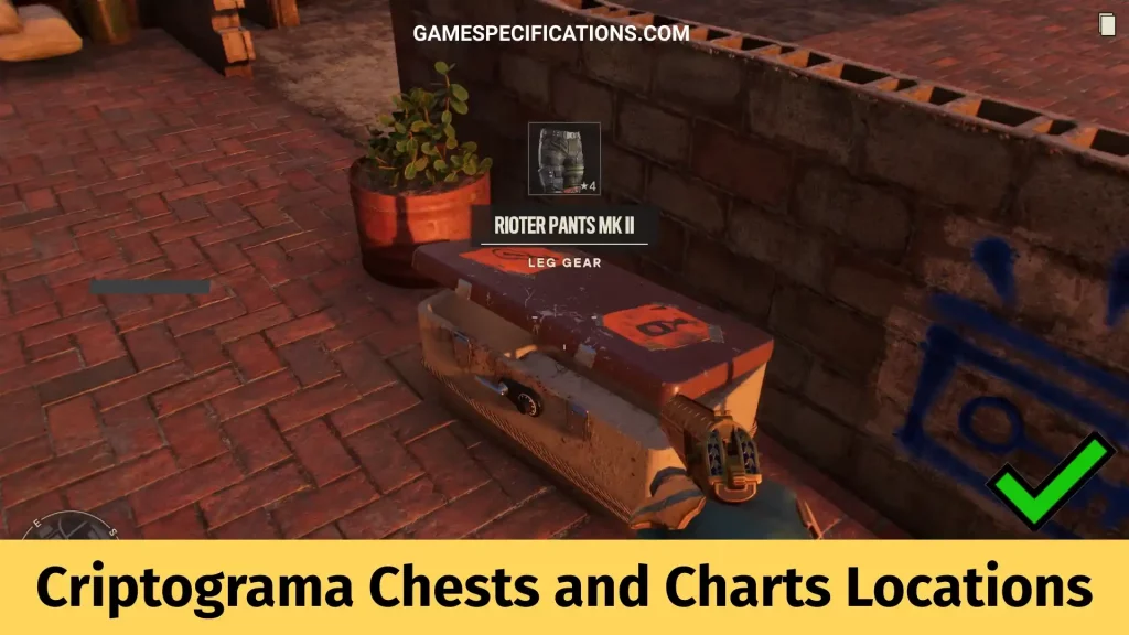 Criptograma Chests and Charts Locations