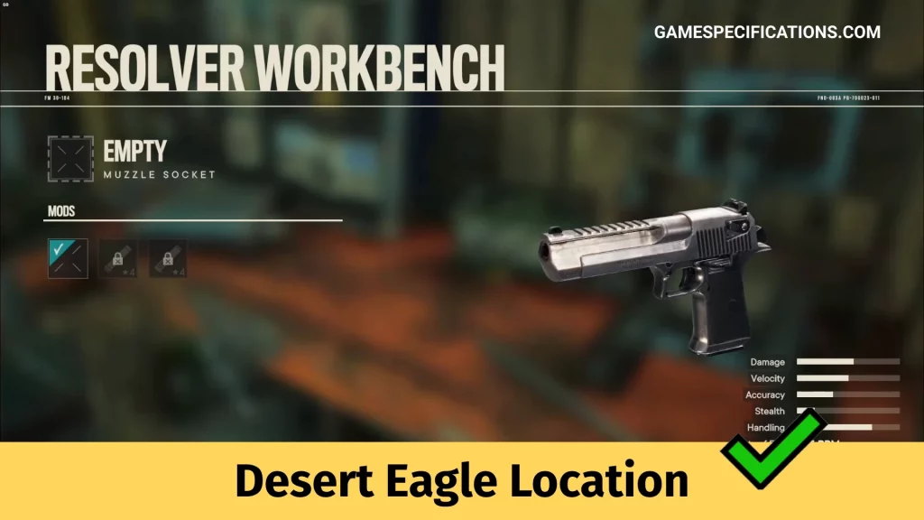Desert Eagle Location In Far Cry 6