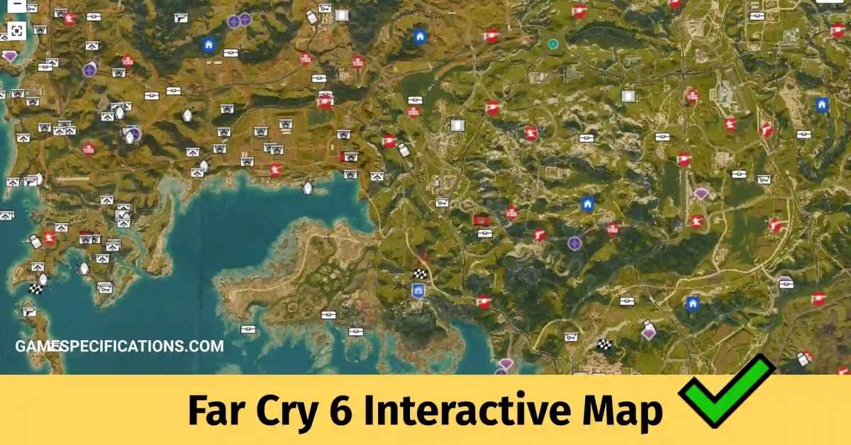 Far Cry 6 Interactive Map Full World Map Of Yara With Markers Game 