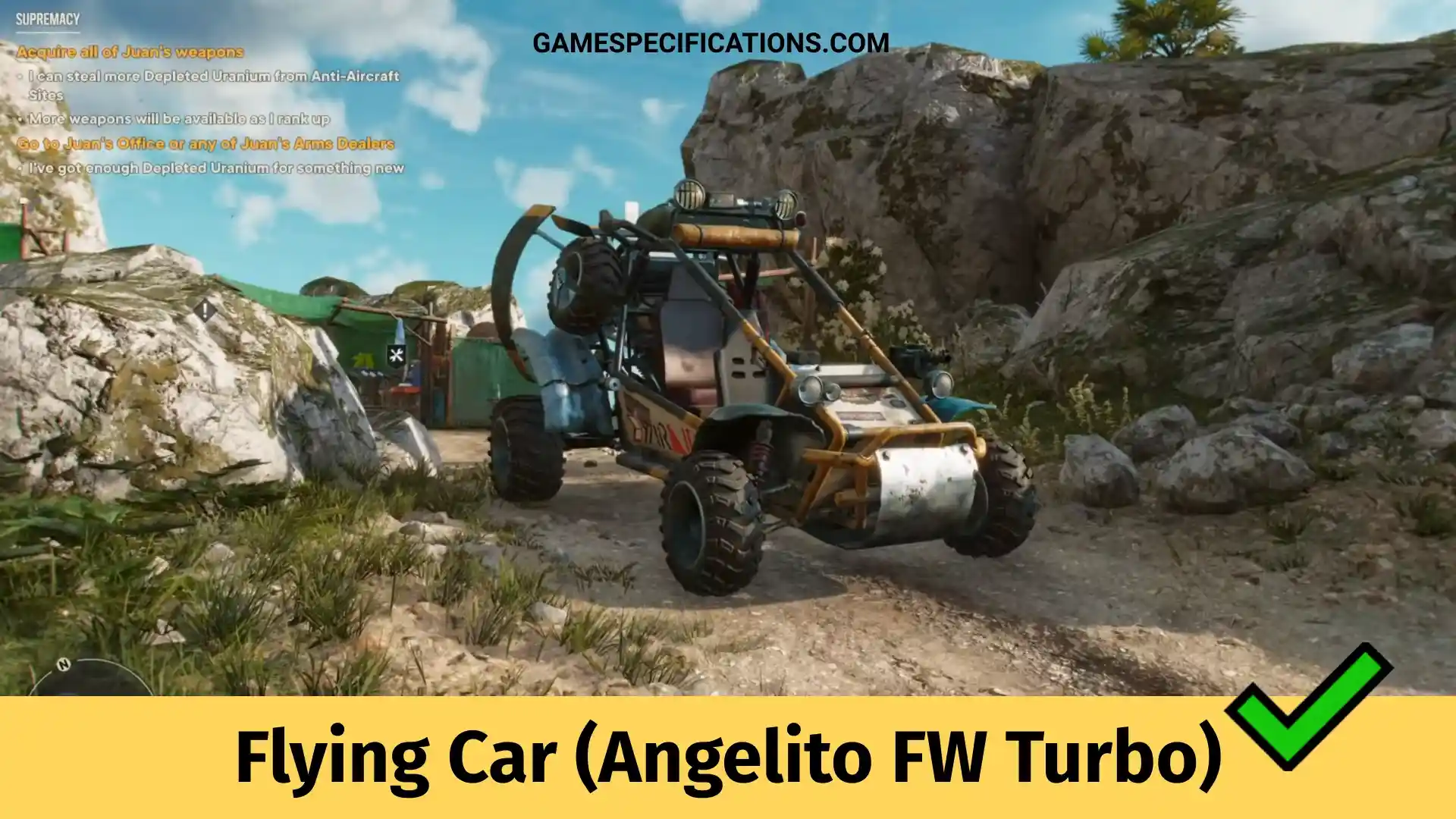 Where To Find Flying Car (Angelito FW Turbo) In Far Cy 6