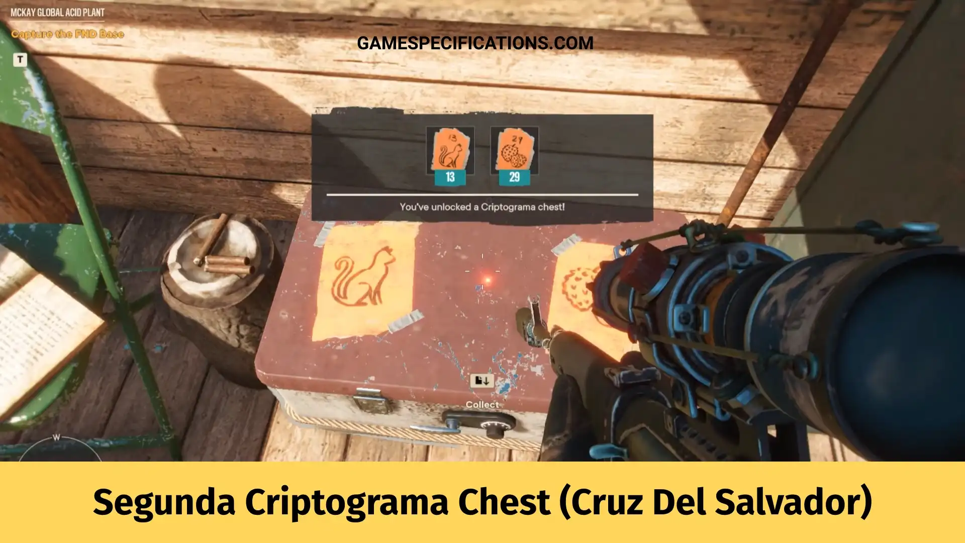 Far Cry 6 Segunda Criptograma Chest and Chart Location (Cruz Del Salvador)