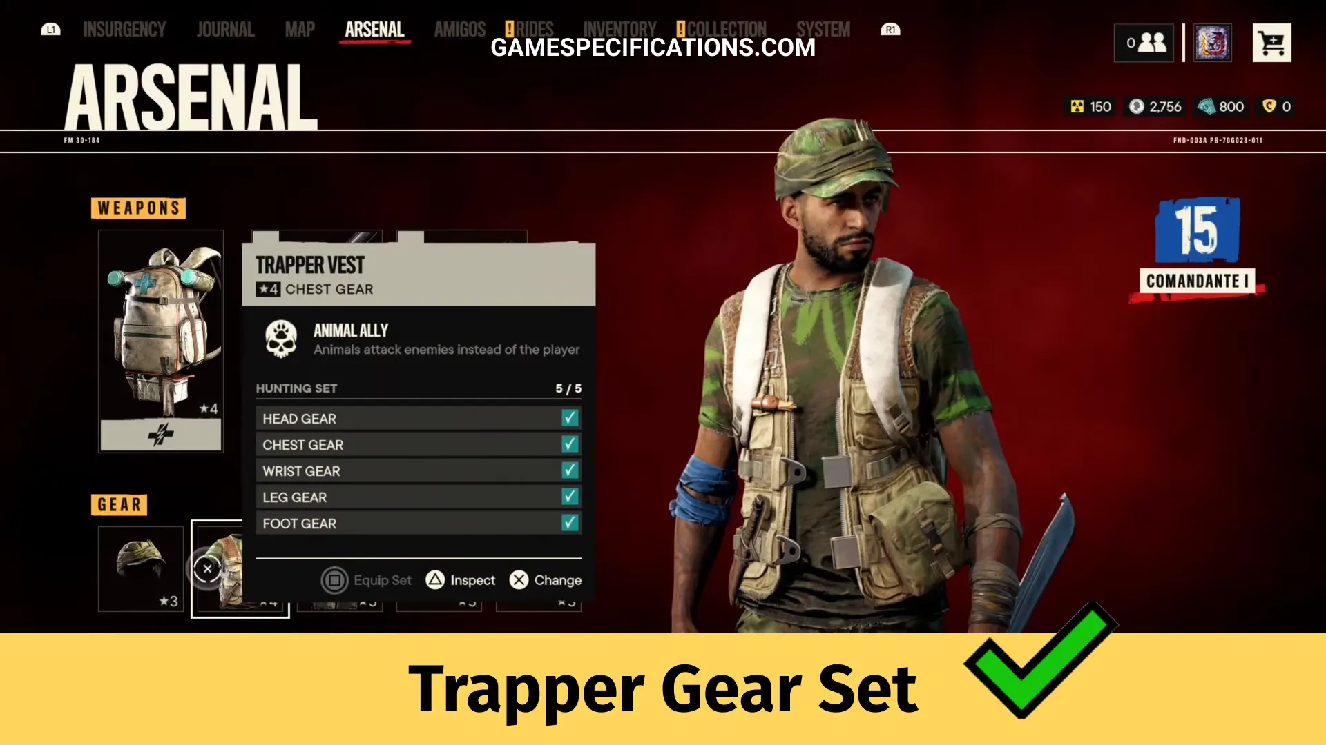 How to Get the Trapper Gear Set in Far Cry 6