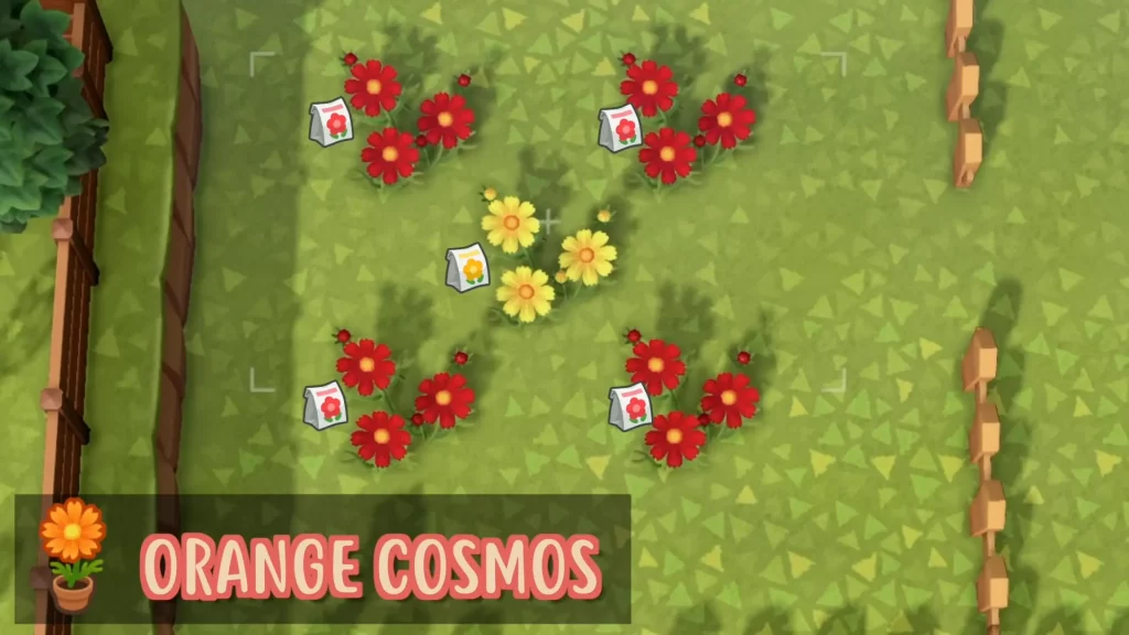 Cosmos Hybrid Flowers in Animal Crossing
