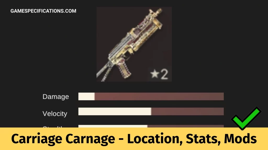 Far Cry 6 Carriage Carnage Weapon Location, Stats, And Mods
