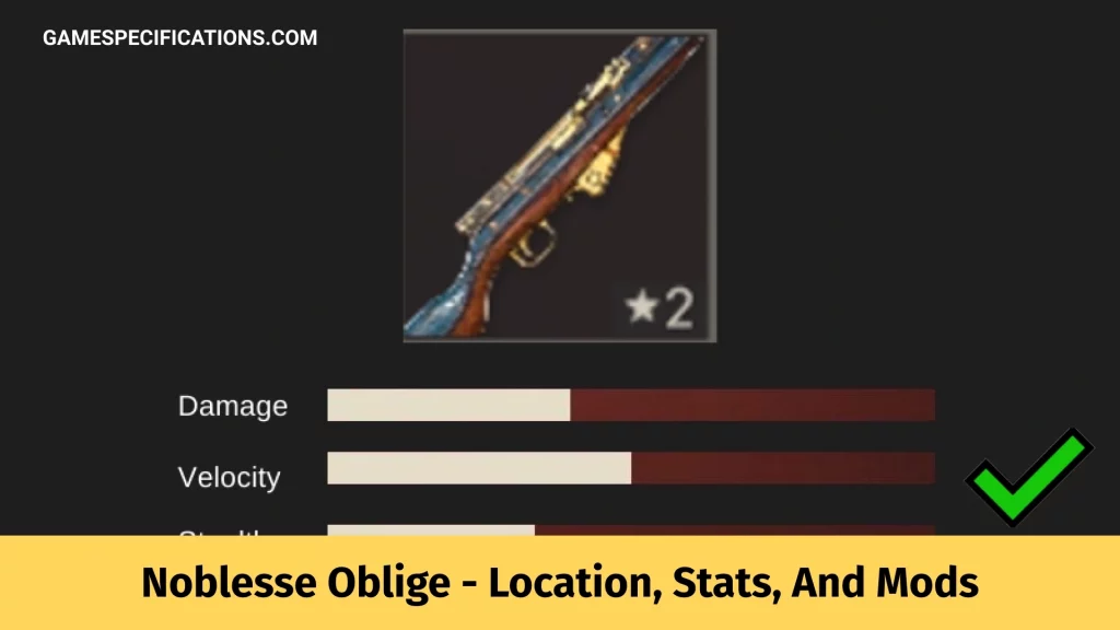 Far Cry 6 Noblesse Oblige Weapon Location, Stats, And Mods