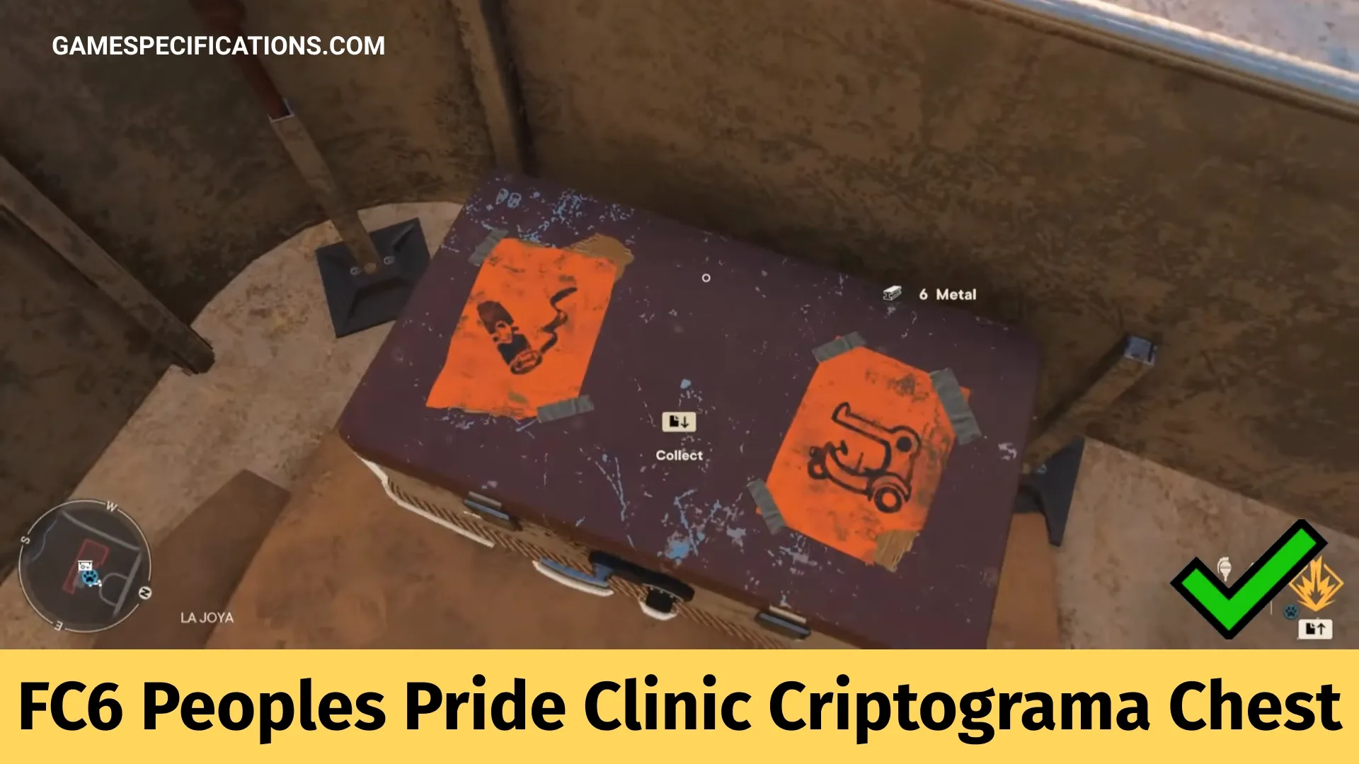 Far Cry 6 Peoples Pride Clinic Criptograma Chest And Charts Location