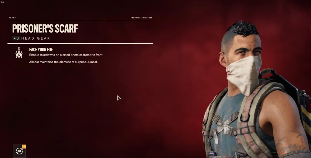 Far Cry 6 Prisoner's Scarf: The Headgear