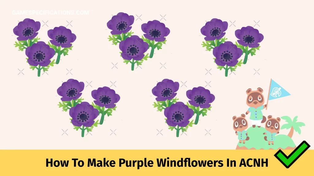 How To Make Purple Windflowers In ACNH