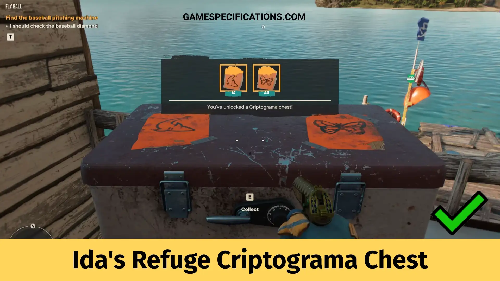 Ida’s Refuge Criptograma Chest And Charts Location