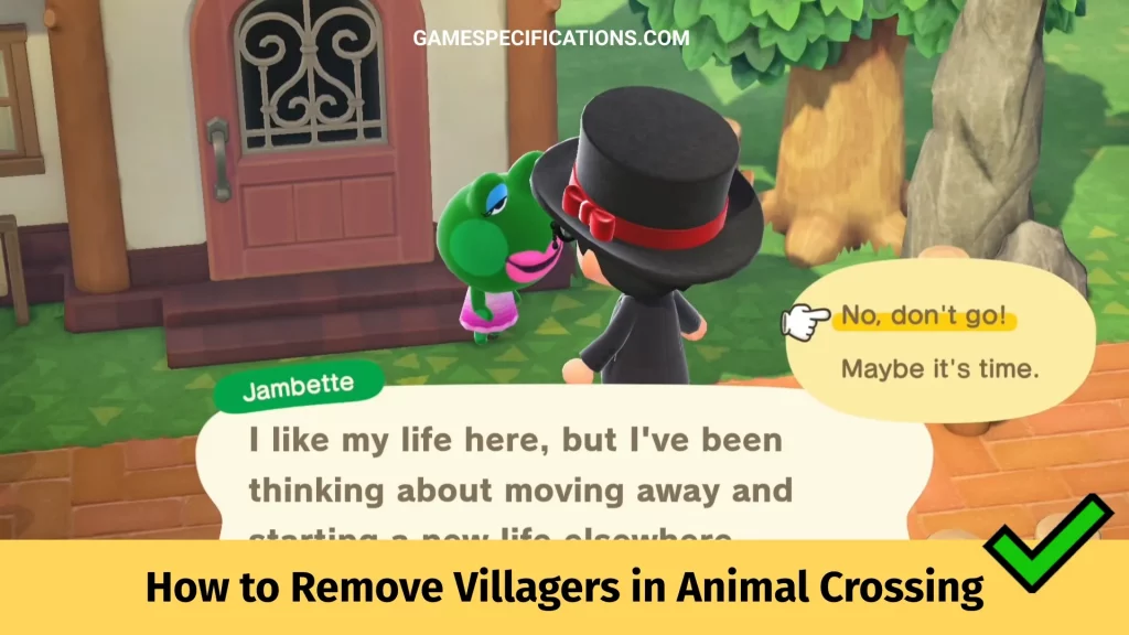 Remove Villagers in Animal Crossing