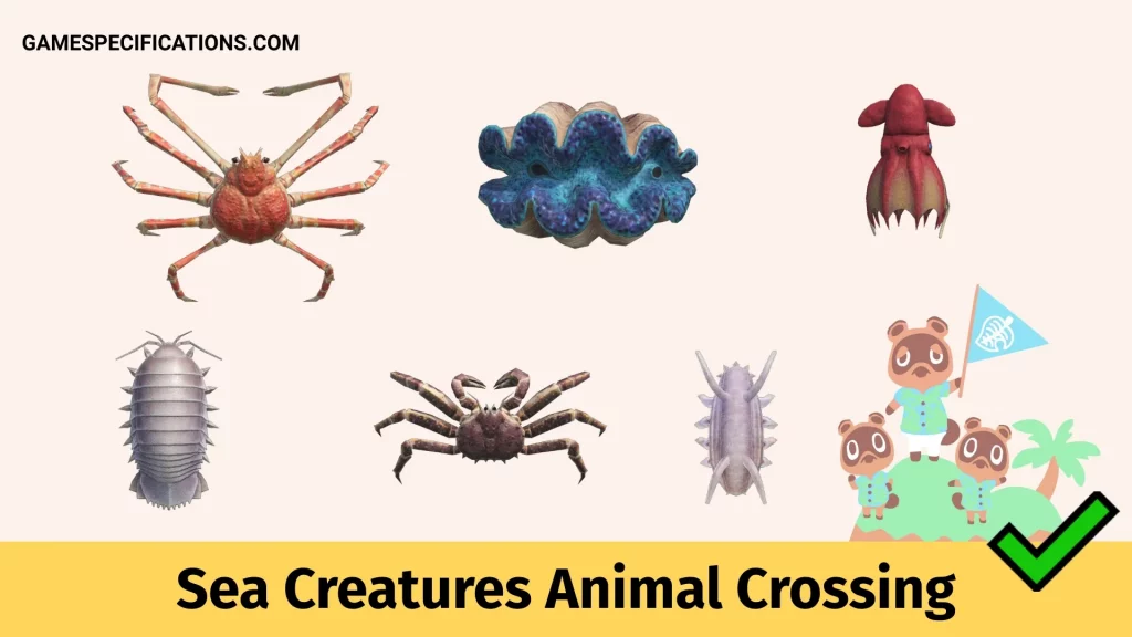 Sea Creatures Animal Crossing
