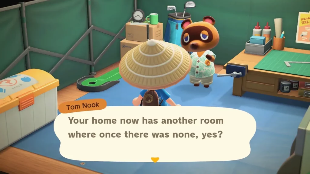 Tom Nook Construction in Animal Crossing