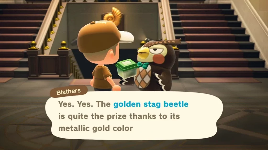 Trading Golden Stag in Animal Crossing