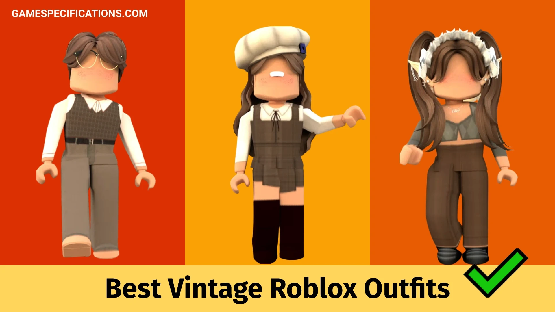 6 Vintage Roblox Outfits To Get Classy Vibe - Game Specifications