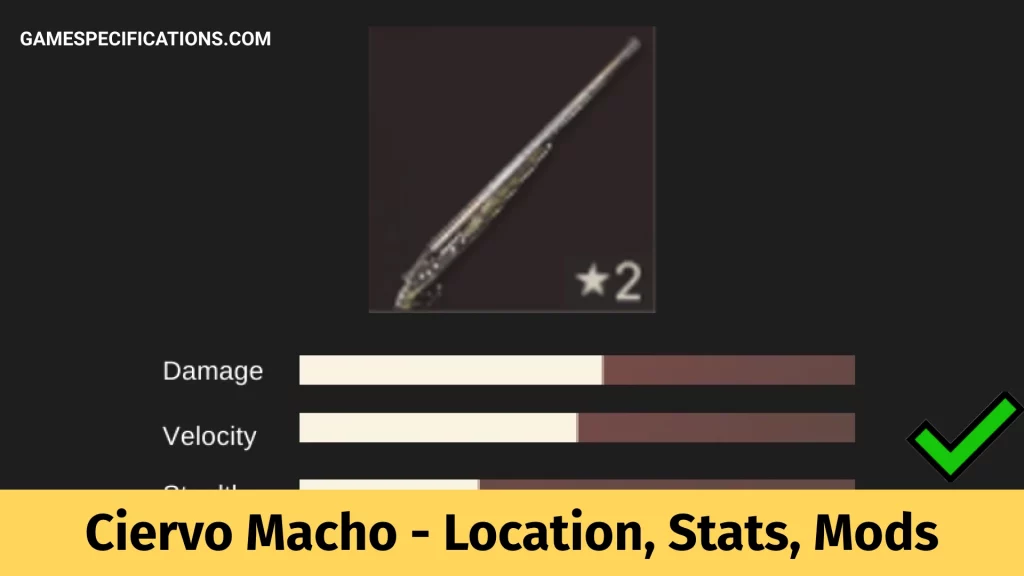 Far Cry 6 Ciervo Macho Weapon Location, Stats, And Mods