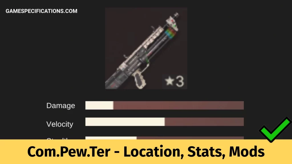 Far Cry 6 Com Pew Ter Weapon Location, Stats, And Mods