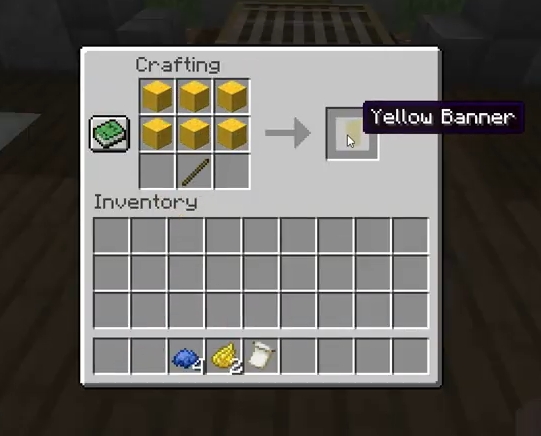 Yellow Banner in Minecraft