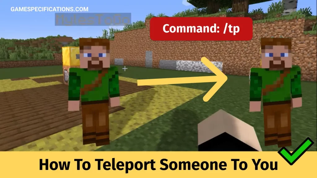 How To Teleport Someone To You In Minecraft