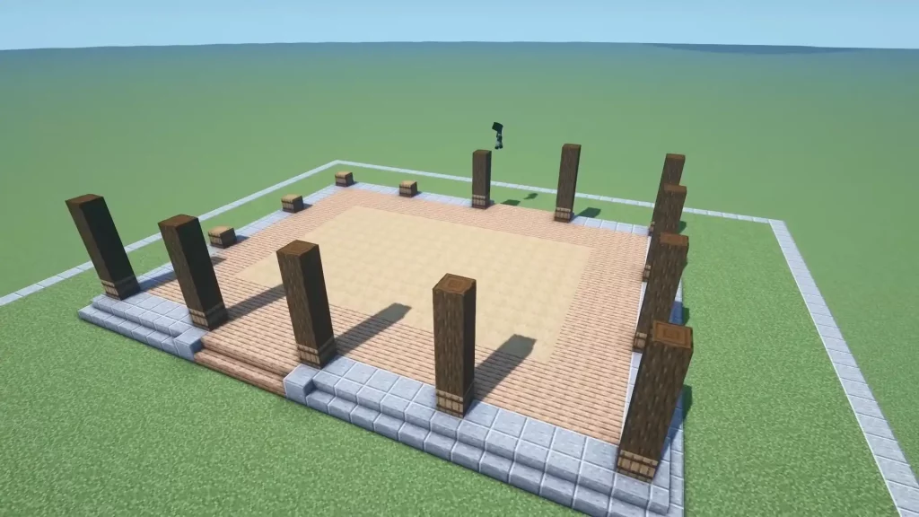 Minecraft Japanese House Pillars