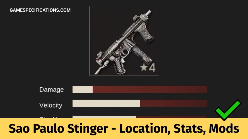 Far Cry 6 Sao Paulo Stinger Weapon Location, Stats, And Mods