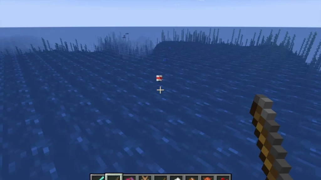 Fishing to increase durability of weapons in Minecraft