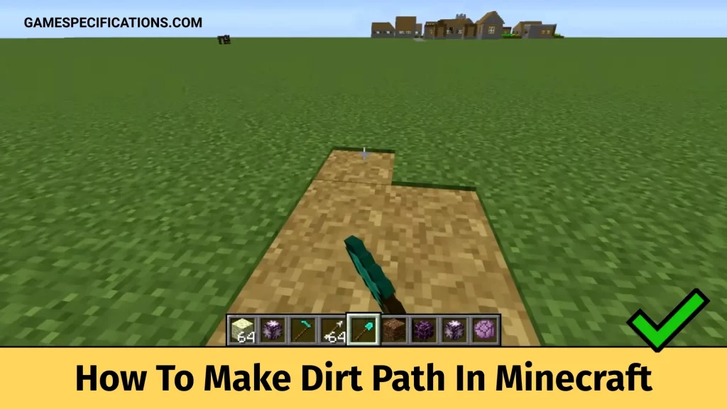 How To Make Dirt Path In Minecraft