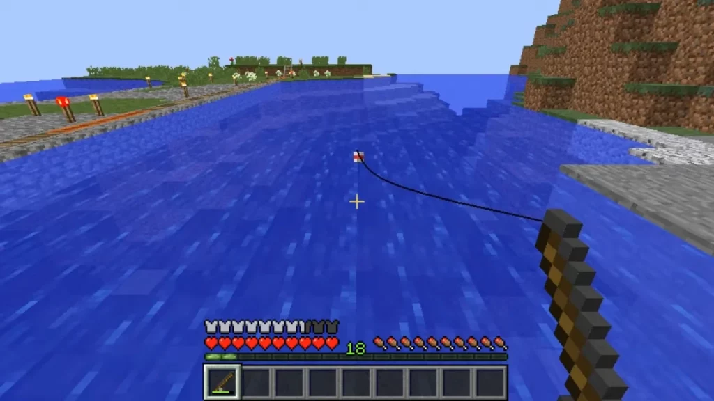 Fishing in Minecraft To Catch Salmon