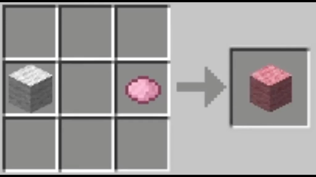 Pink Wool Recipe in Minecraft