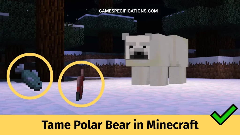 Tame Polar Bear in Minecraft