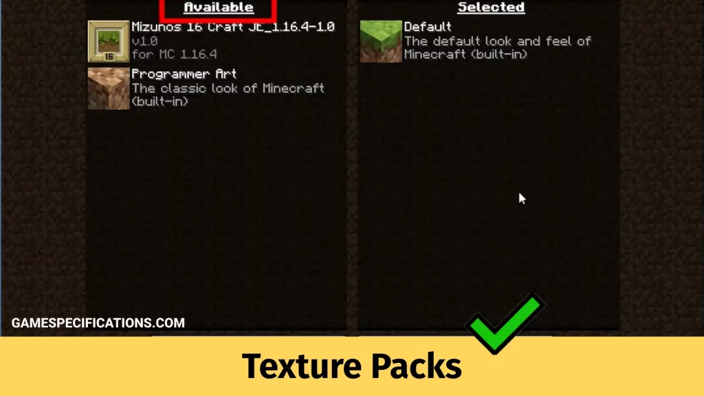 texture packs