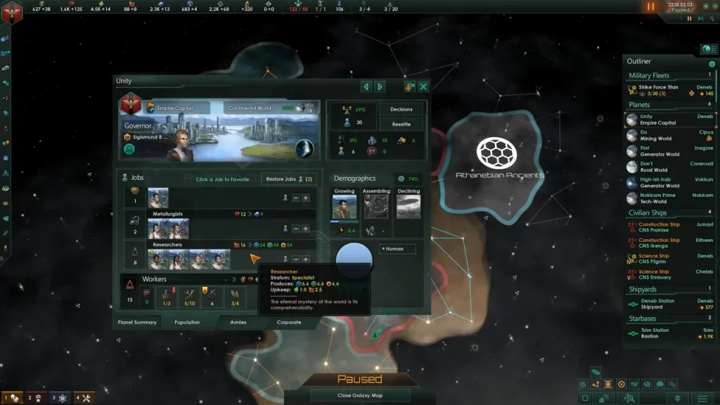 Develop the Stellaris Empire Sprawl 
