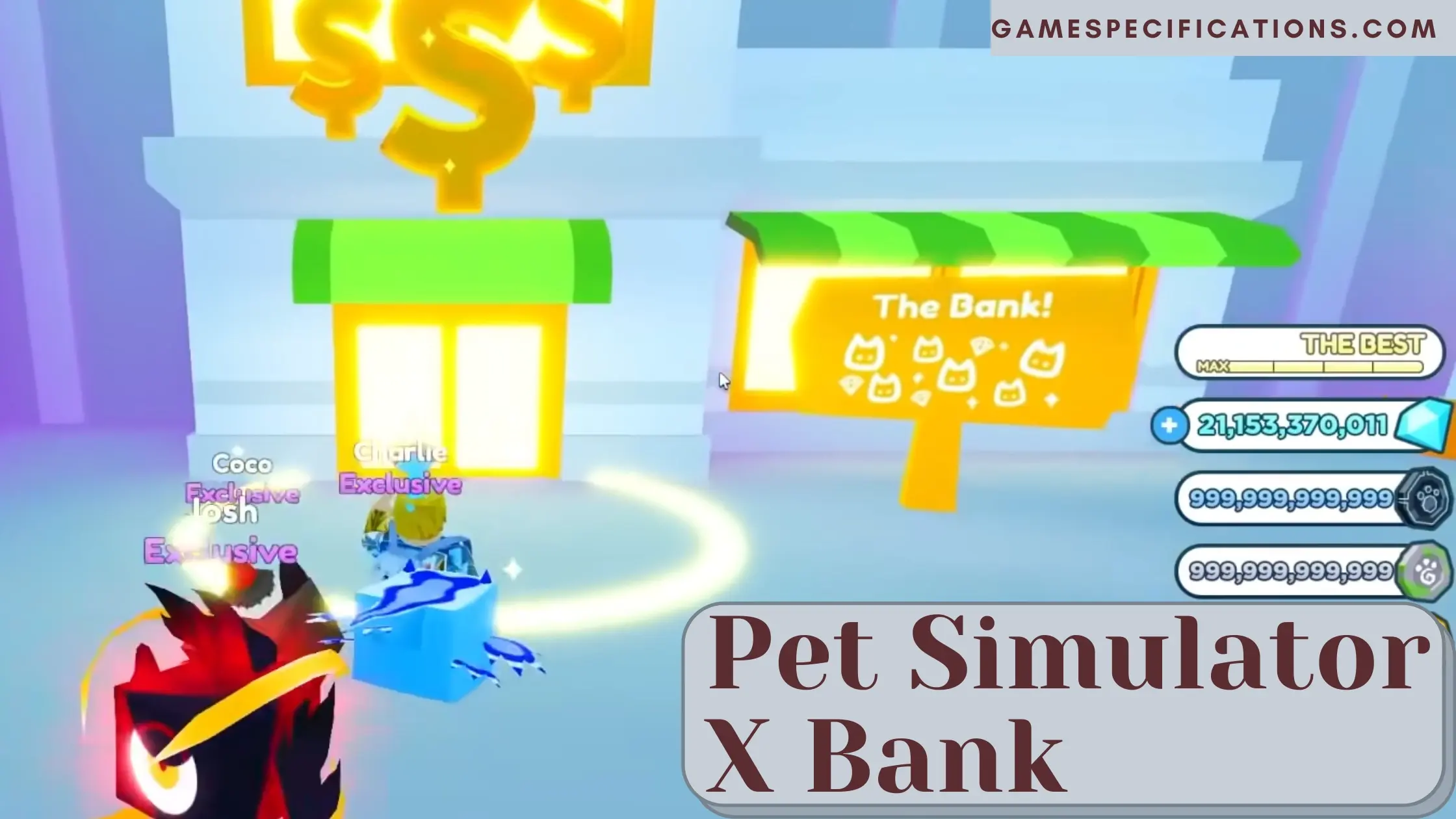 Pet Simulator X Bank
