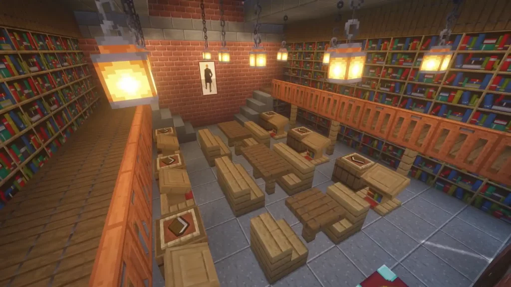 library in minecraft
