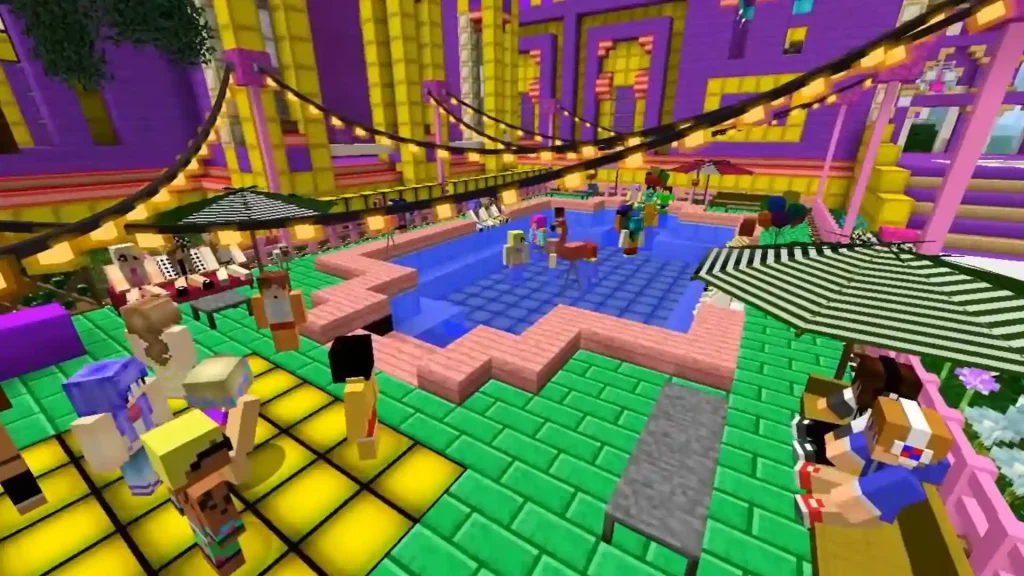 pool party in minecraft