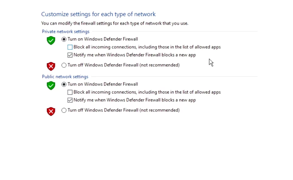 Checking Your Windows Firewall Settings