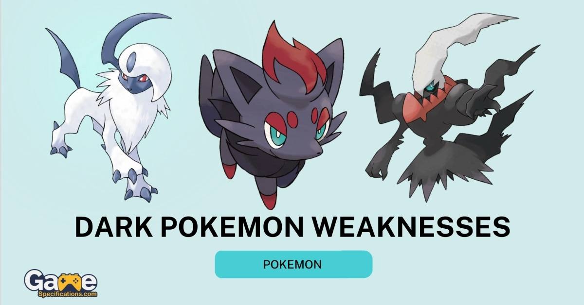 Dark Pokemon Weakness