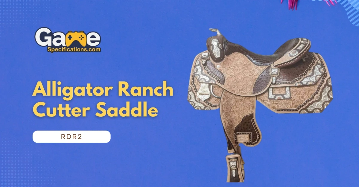 Alligator Ranch Cutter Saddle