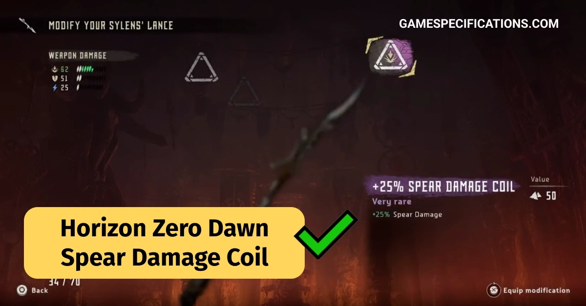 Horizon Zero Dawn Spear Damage Coil