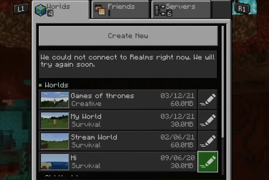 Reload Your Minecraft World