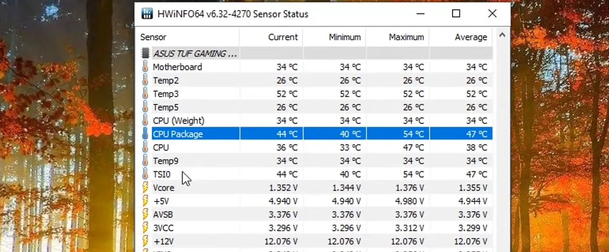 Monitor CPU Temperature