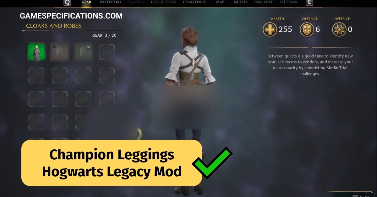 Champion Leggings Hogwarts Legacy Mod