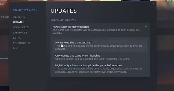 Update the Game