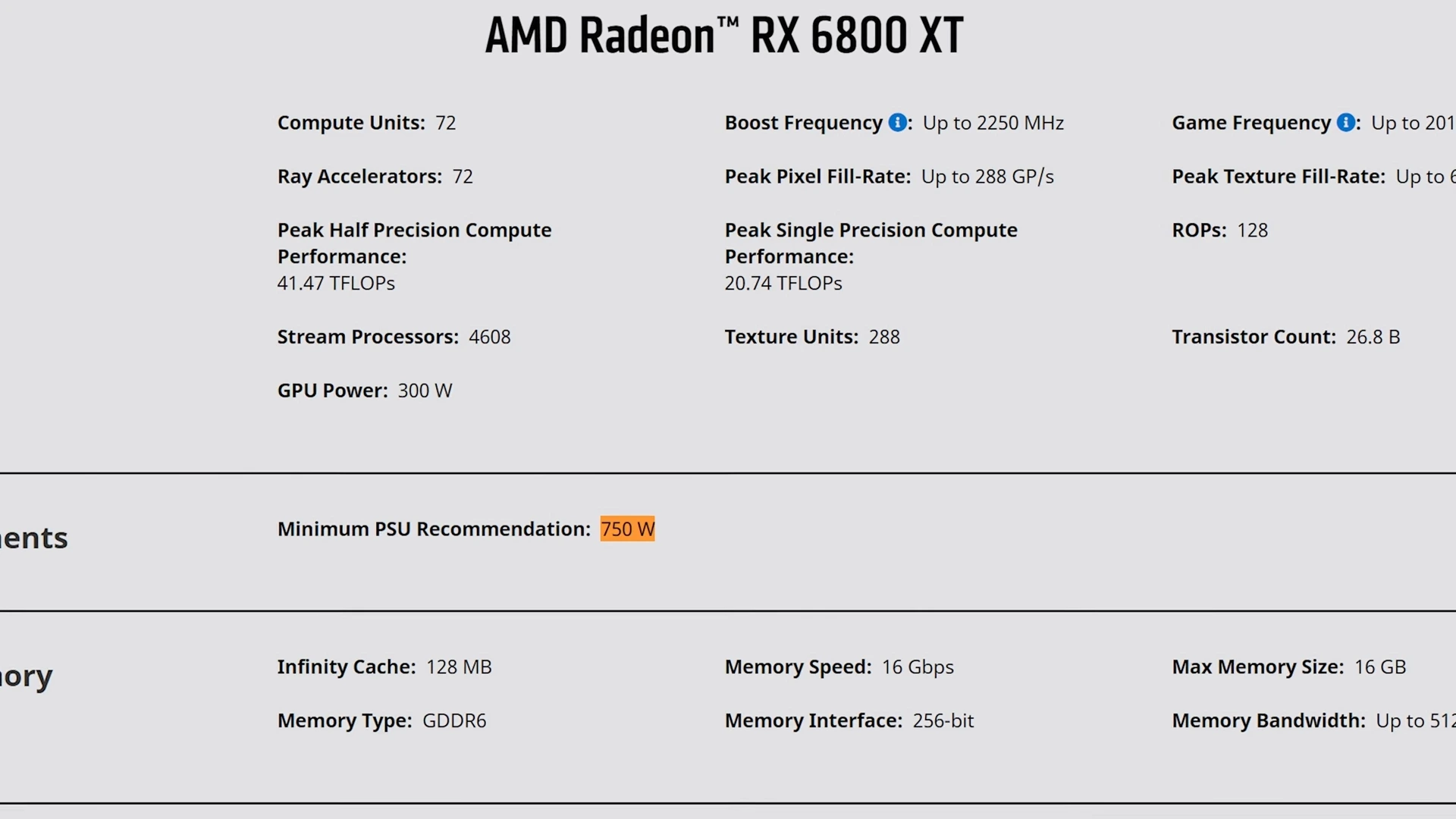 AMD GPU 6800 XT
