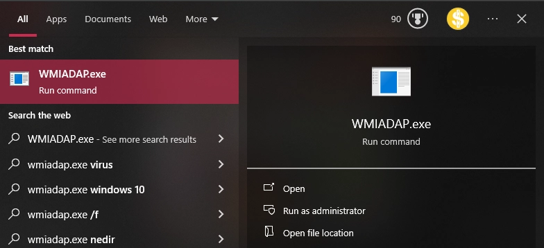 WMIADAP.exe search